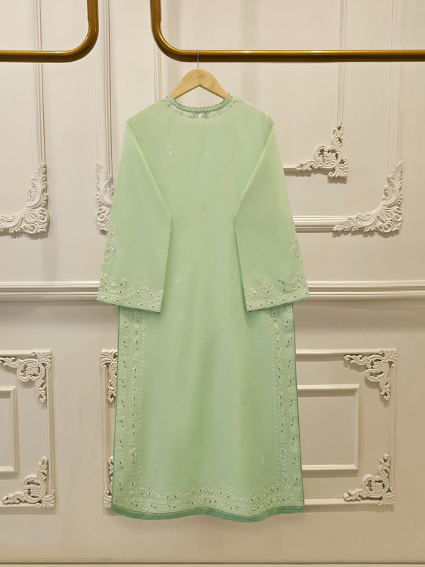 2 Piece - Embroidered Cambric Suit  S113045
