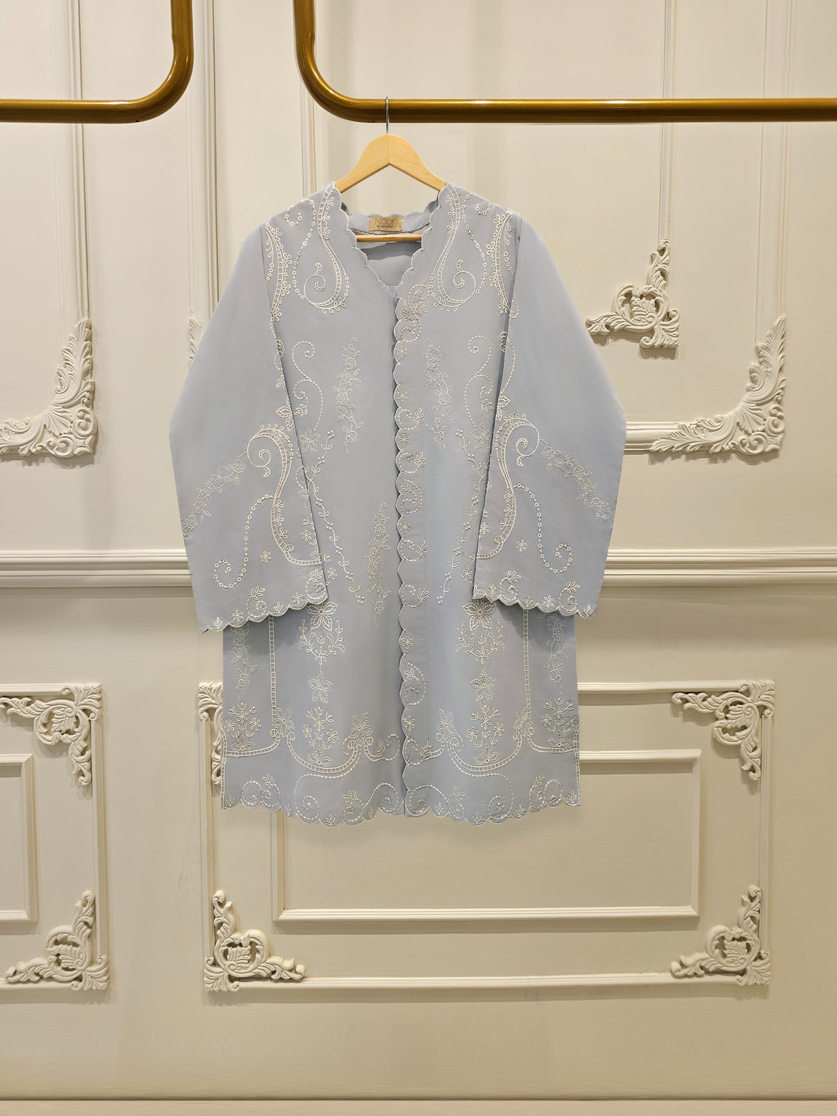 2 Piece - Embroidered Cambric Suit WS00233