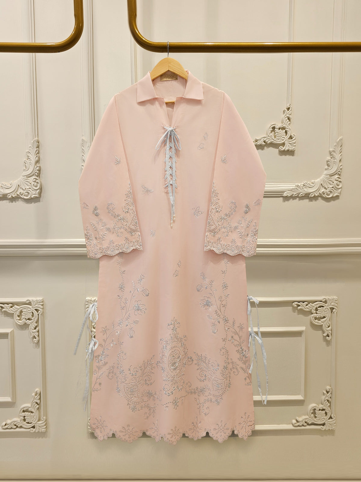 2 Piece - Embroidered Cambric Suit WS00231