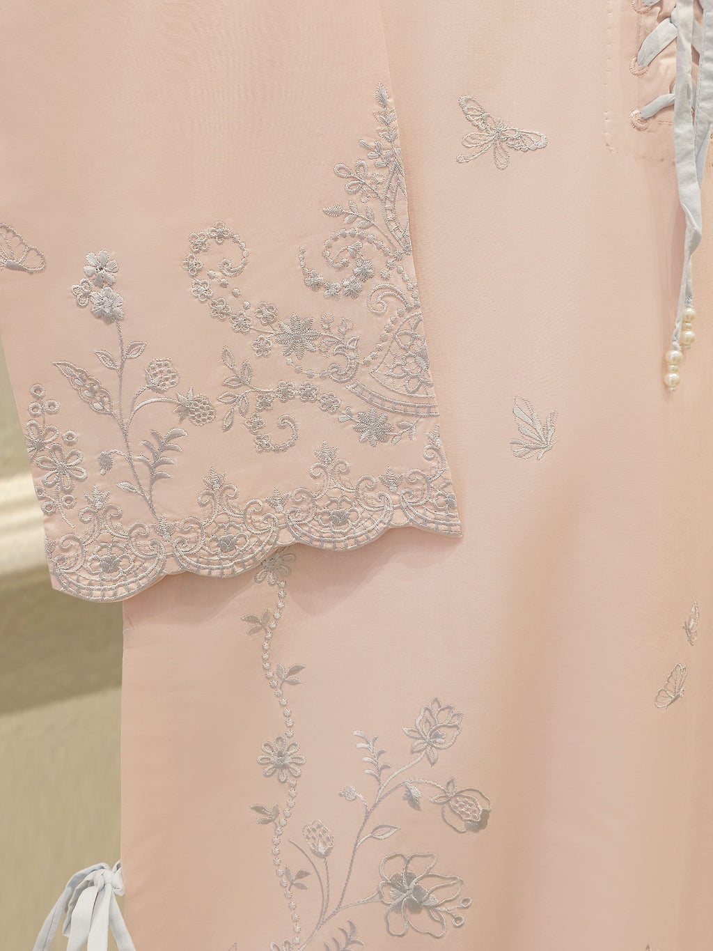 2 Piece - Embroidered Cambric Suit WS00231