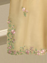 Pure Embroidered Sheesha Silk Shirt S113133