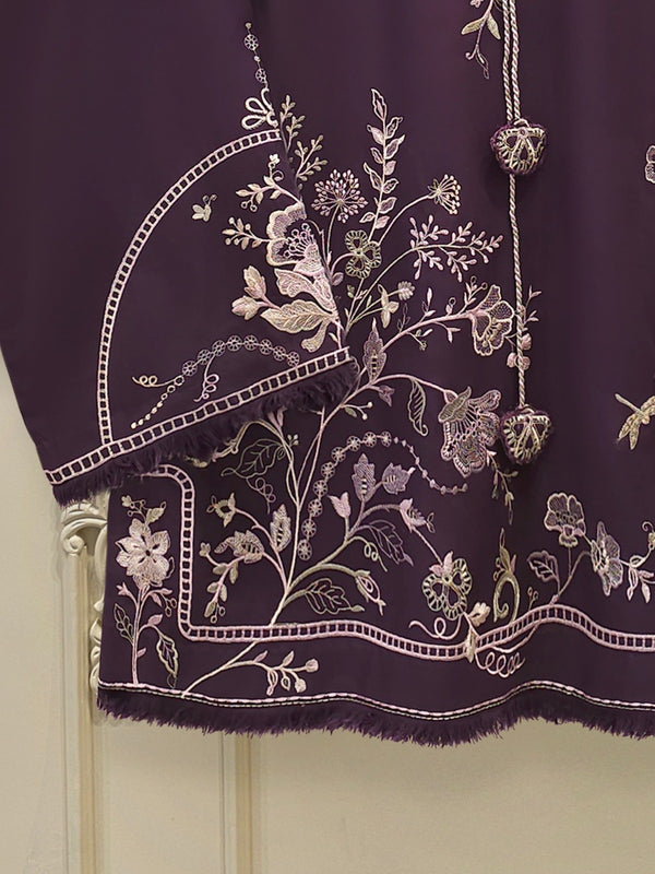 2 Piece - Embroidered Linen Suit WS00235