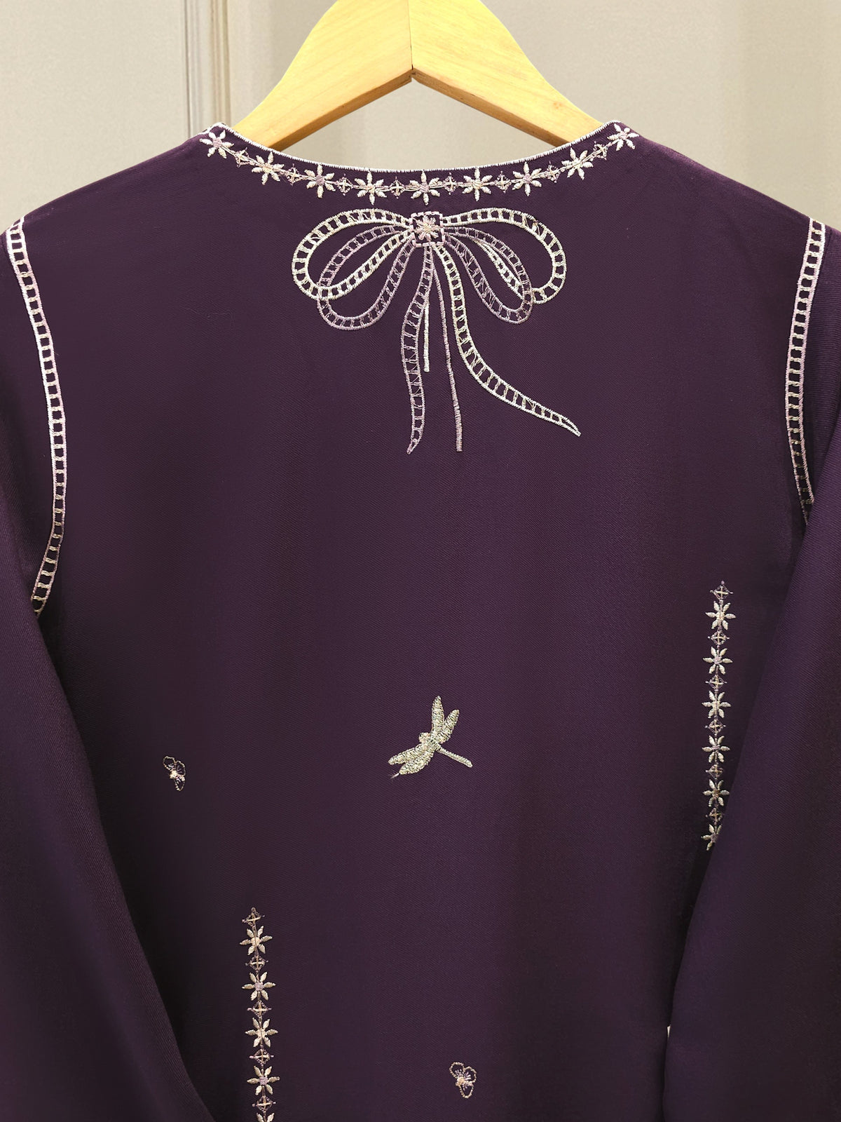 2 Piece - Embroidered Linen Suit WS00235