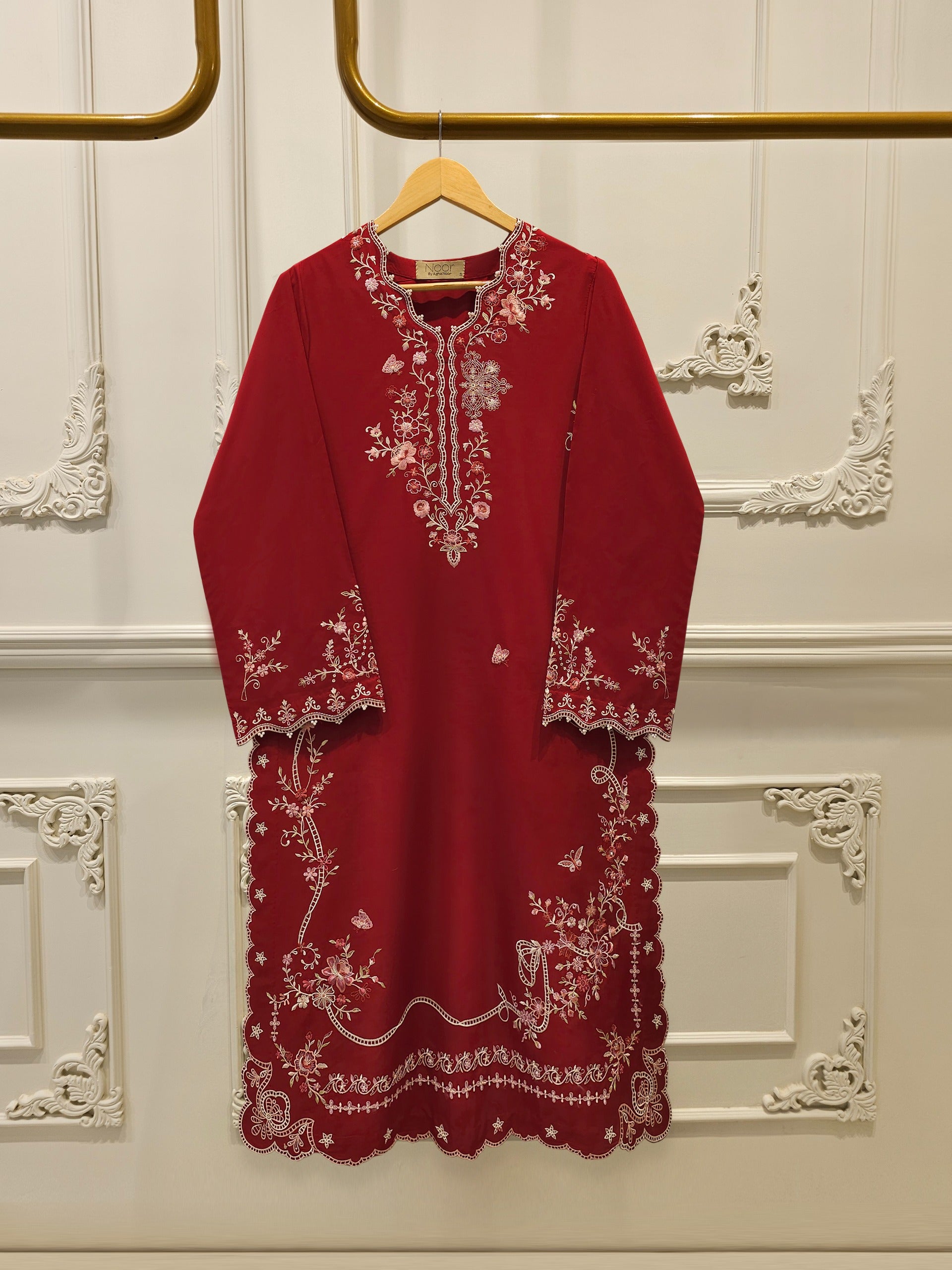 2 Piece - Embroidered Cambric Suit WS00251 Main image