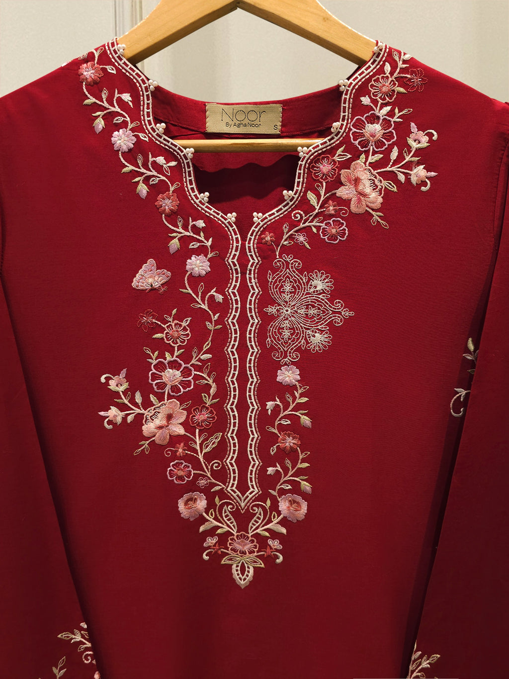 2 Piece - Embroidered Cambric Suit WS00251