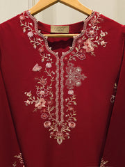 2 Piece - Embroidered Cambric Suit WS00251