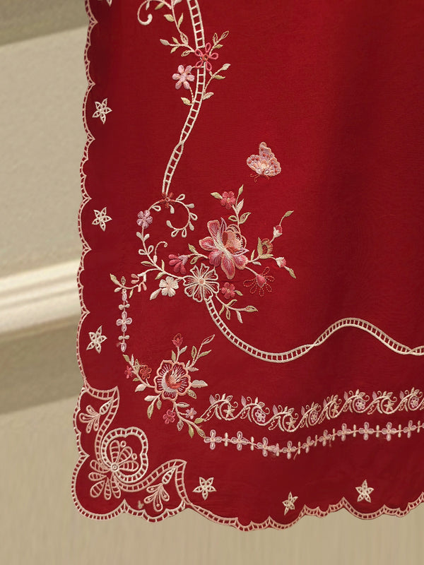 2 Piece - Embroidered Cambric Suit WS00251