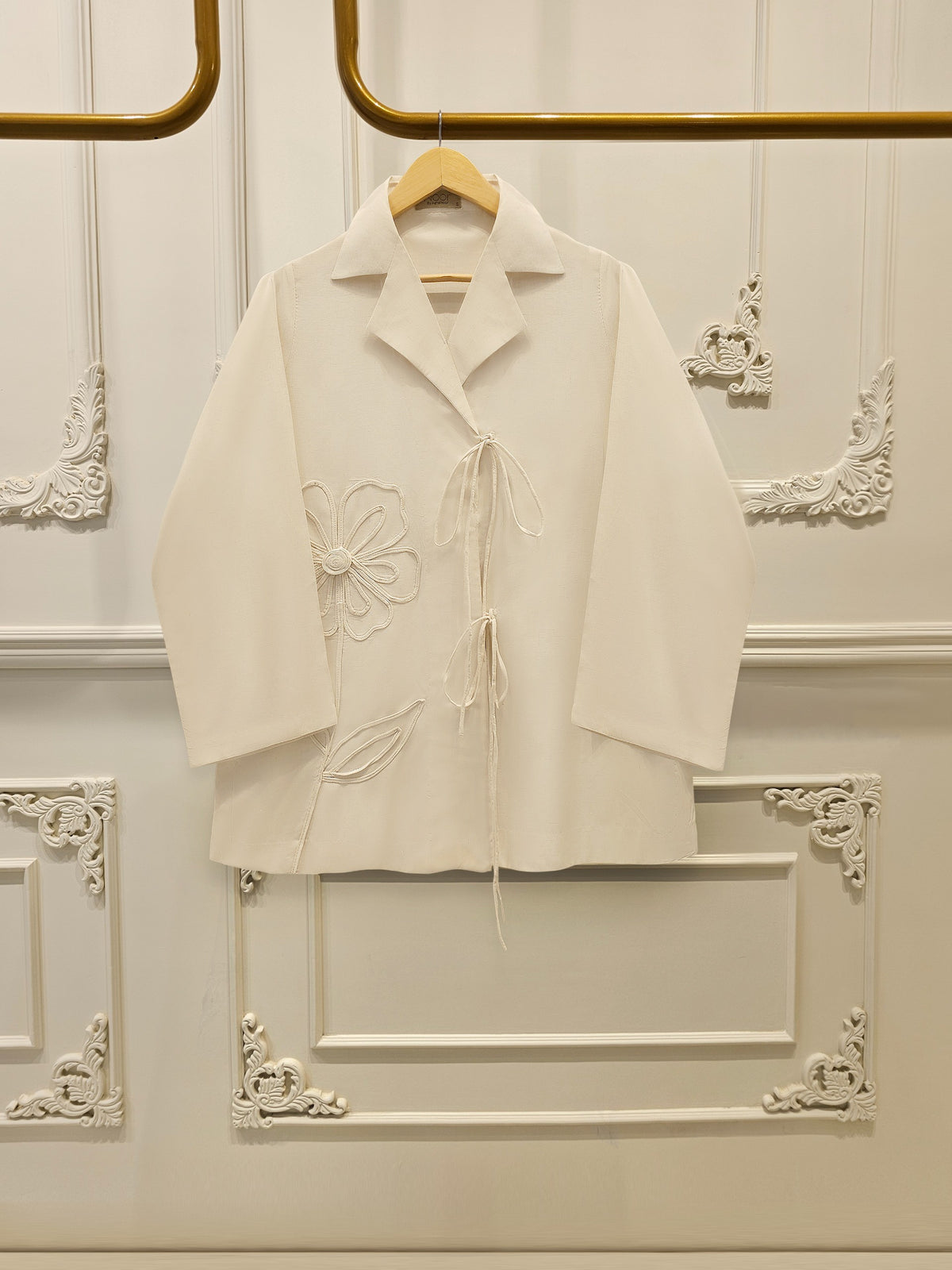 2 Piece - Embroidered Linen Suit WS00252