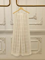 3 Piece - Pure Embroidered Cotton Net Suit S113438