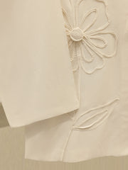 2 Piece - Embroidered Linen Suit WS00252