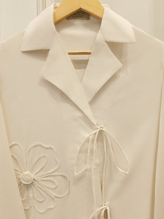 2 Piece - Embroidered Linen Suit WS00252