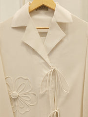 2 Piece - Embroidered Linen Suit WS00252