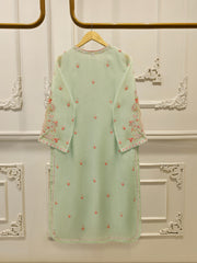 3 Piece - Pure Embroidered Cotton Net Suit S113444