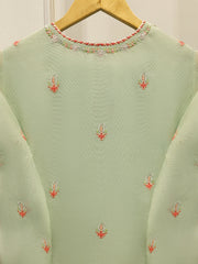 3 Piece - Pure Embroidered Cotton Net Suit S113444
