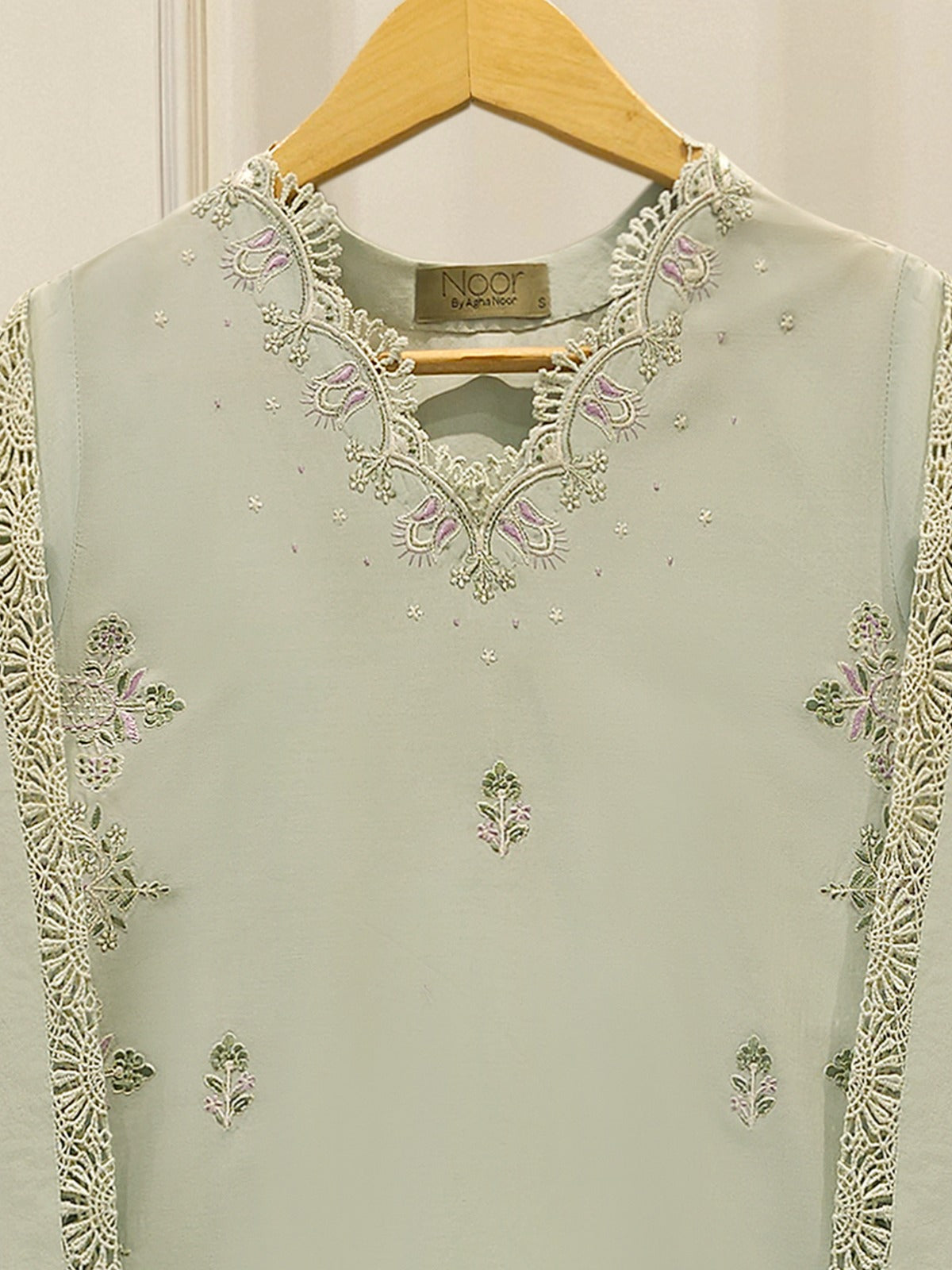 2 Piece - Embroidered Cambric Suit WS00131 Secondary image