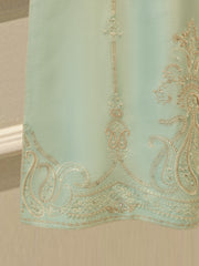 Pure Embroidered Sheesha Silk Shirt S113501