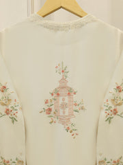 2 Piece- Pure Sheesha Silk Embroidered Suit S113502
