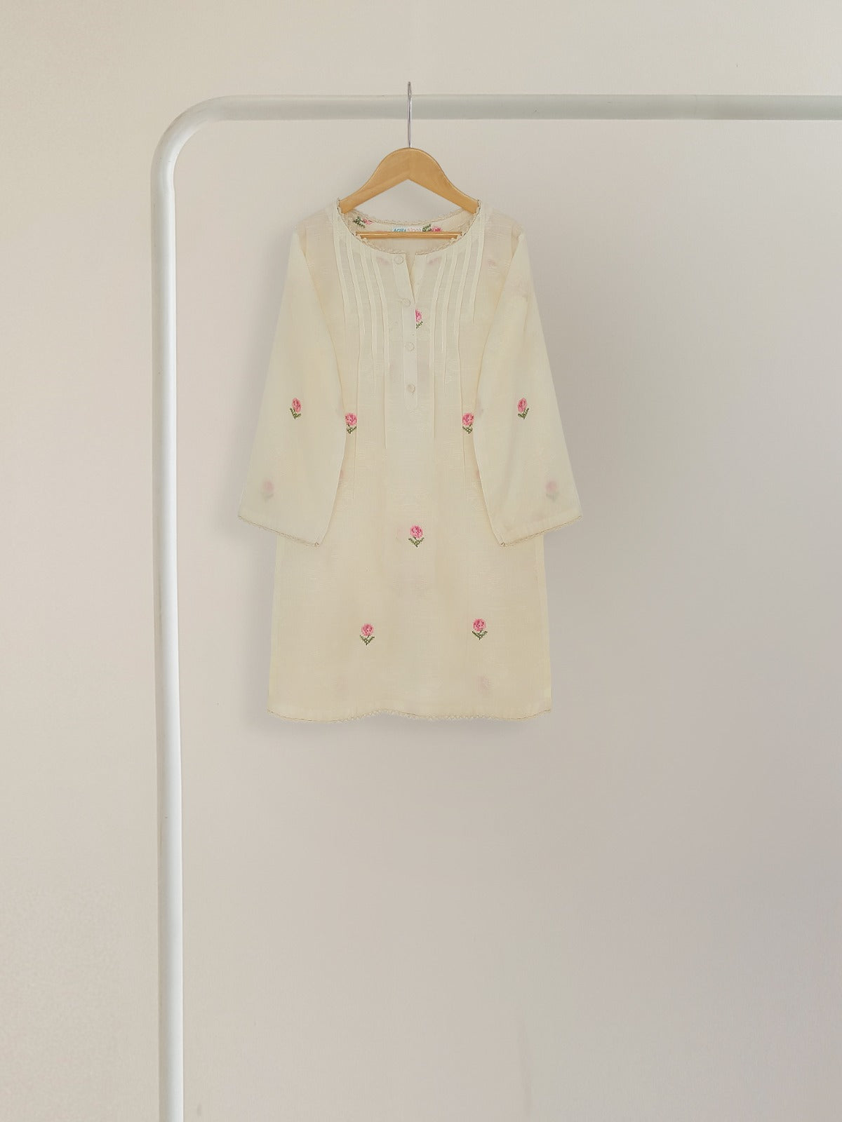 (KIDS) FINE JACQUARD EMBROIDERED SHIRT AND PANTS KD028 Secondary image