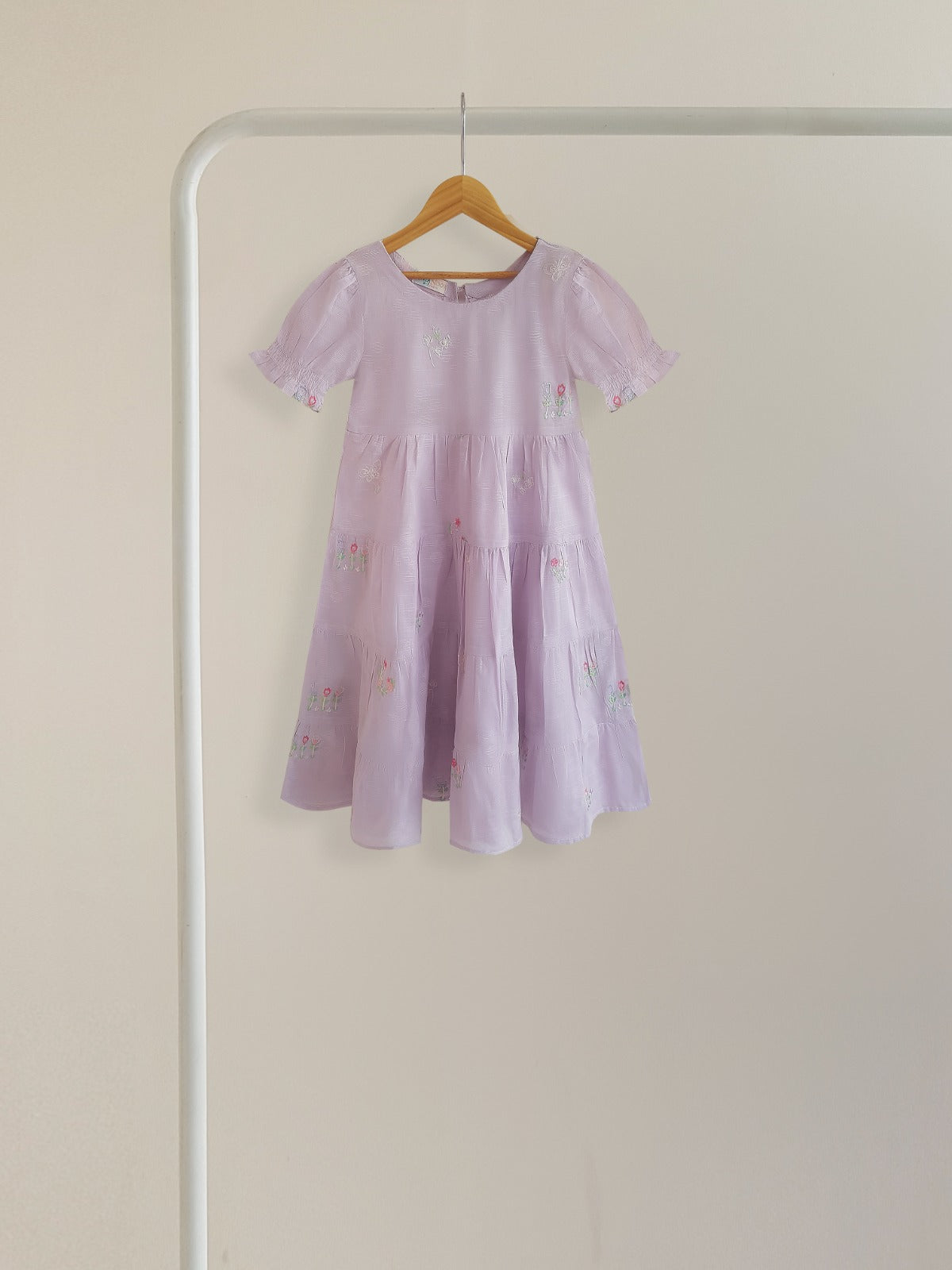 (KIDS) FINE JACQUARD EMBROIDERED FROCK KD027 Main image