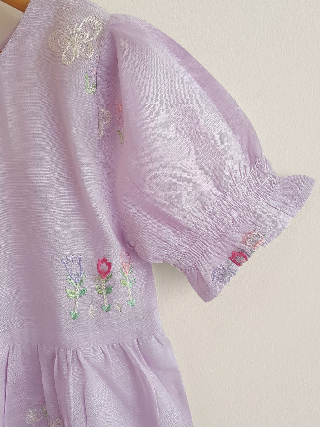 (KIDS) FINE JACQUARD EMBROIDERED FROCK KD027
