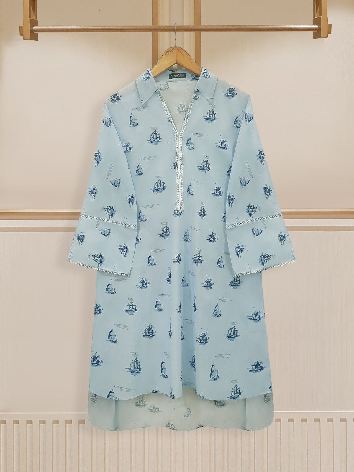 Digital Printed Lawn Shirt S108249