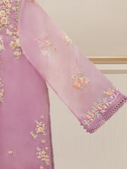 2 PIECE - PURE ORGANZA EMBROIDERED SUIT S108073