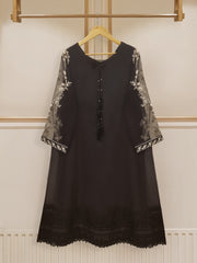 3 Piece - Pure Organza Embroidered Suit S108227