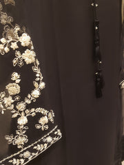 3 Piece - Pure Organza Embroidered Suit S108227