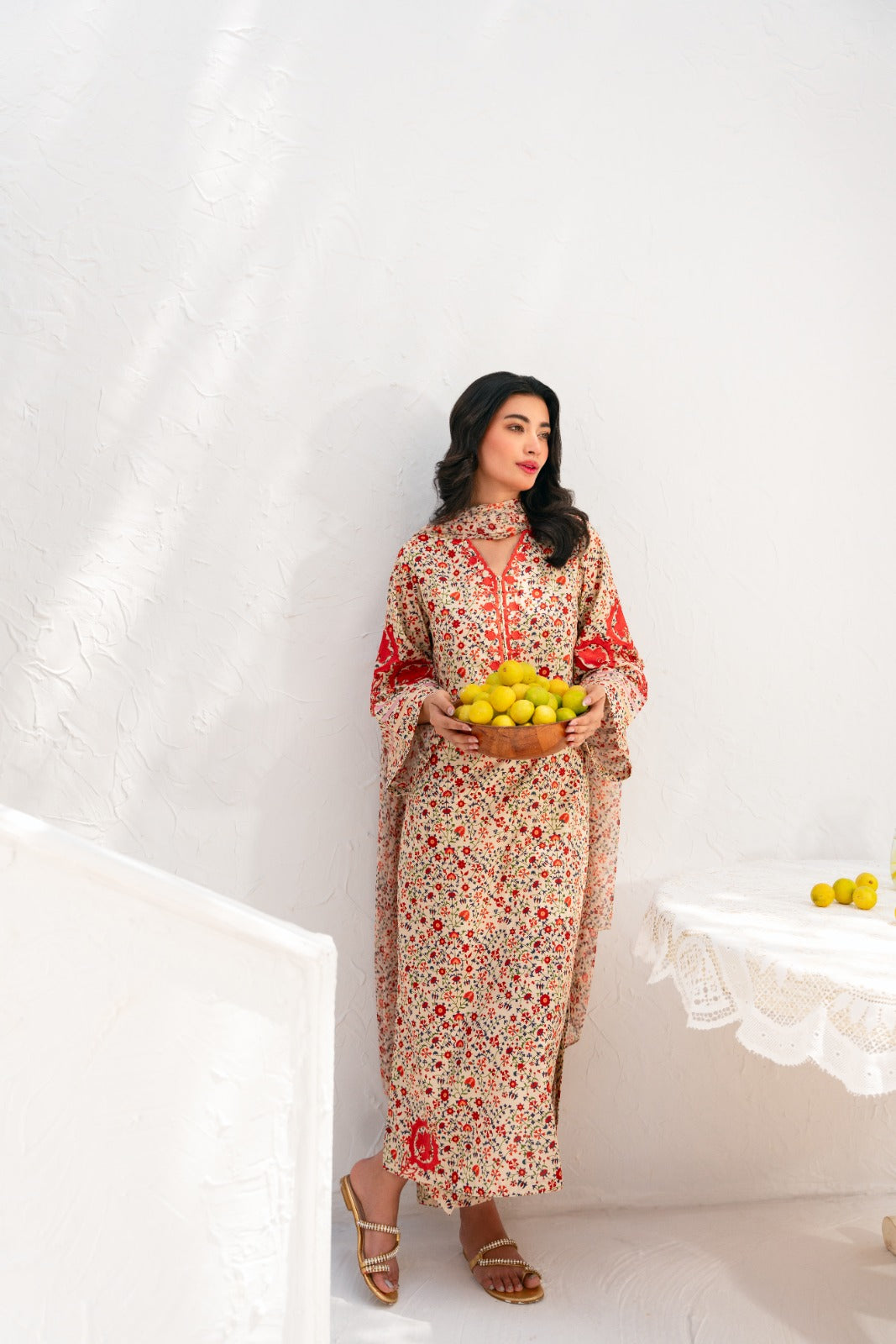 2 Piece - Digital Printed Lawn Suit S109217