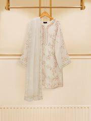 Pure Cotton Net Embroidered Shirt S109813