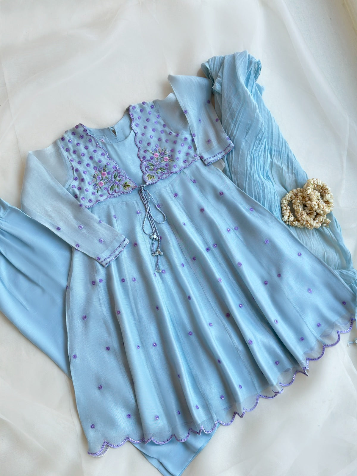 (Kids) 3 Piece - Pure Cotton Net Suit FKD-002 Main image