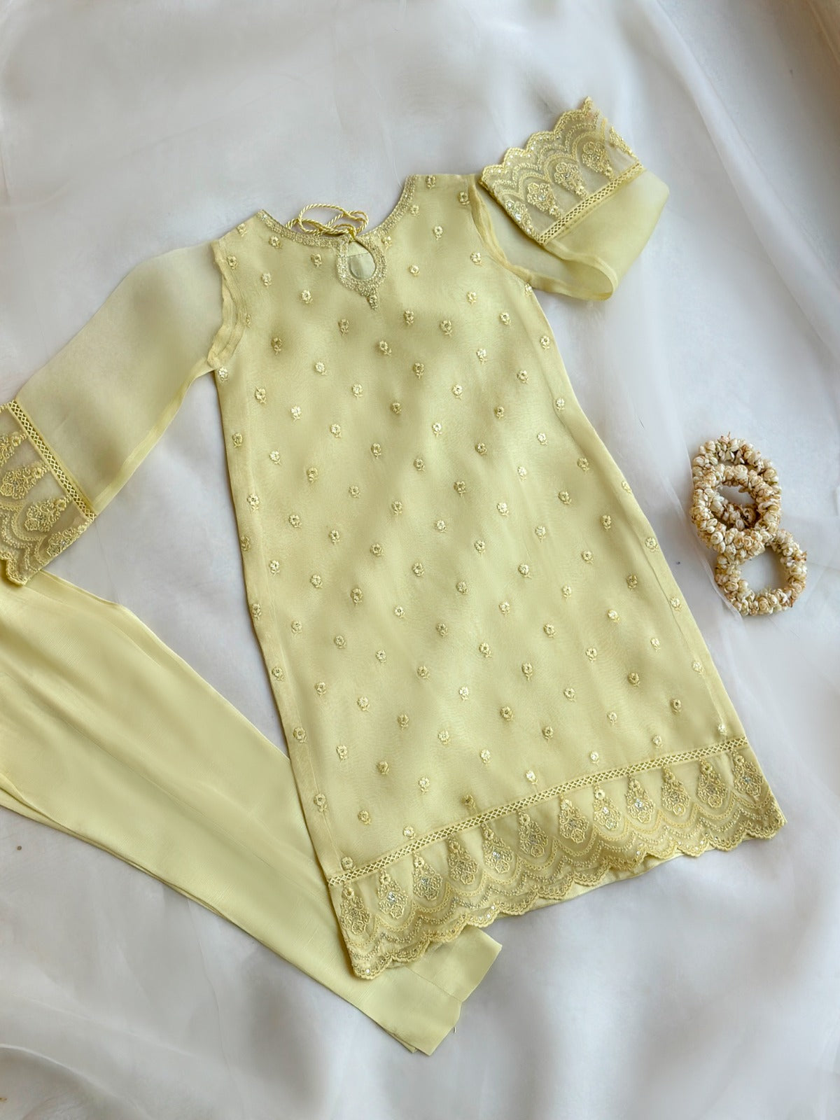 (Kids) 2 Piece - Pure Organza Suit FKD-005 Main image