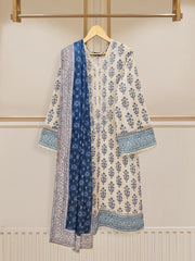 2 Piece - Digital Printed Embroidered Cambric Suit S110231