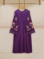 3 Piece - Pure Embroidered  Raw Silk Suit S110153