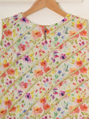 (Kids) - 2 Piece Digital Printed Lawn Suit FKD-033
