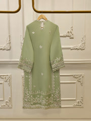 3 Piece - Pure Embroidered Organza Suit S111894