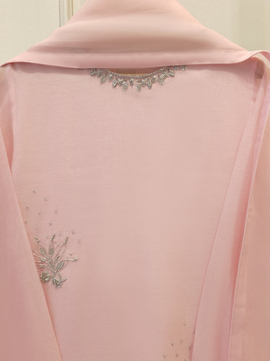3 Piece - Pure Embroidered Cotton Net Suit S112095