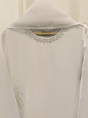 3 Piece - Pure Embroidered Cotton Net Suit S112100