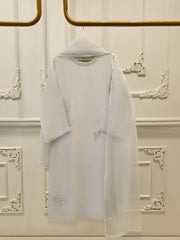 3 Piece - Pure Embroidered Cotton Net Suit S112100