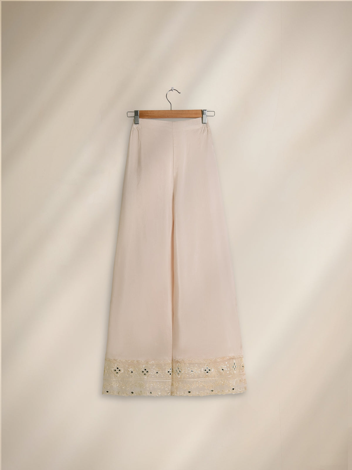 Korean Raw Silk Embroidered Pants PNT0372