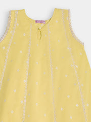 (Kids) 2 Piece - Embroidered Cambric Suit FKD-093