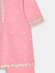 (Kids) 2 Piece - Embroidered Cambric Suit FKD-092