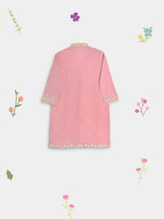 (Kids) 2 Piece - Embroidered Cambric Suit FKD-092