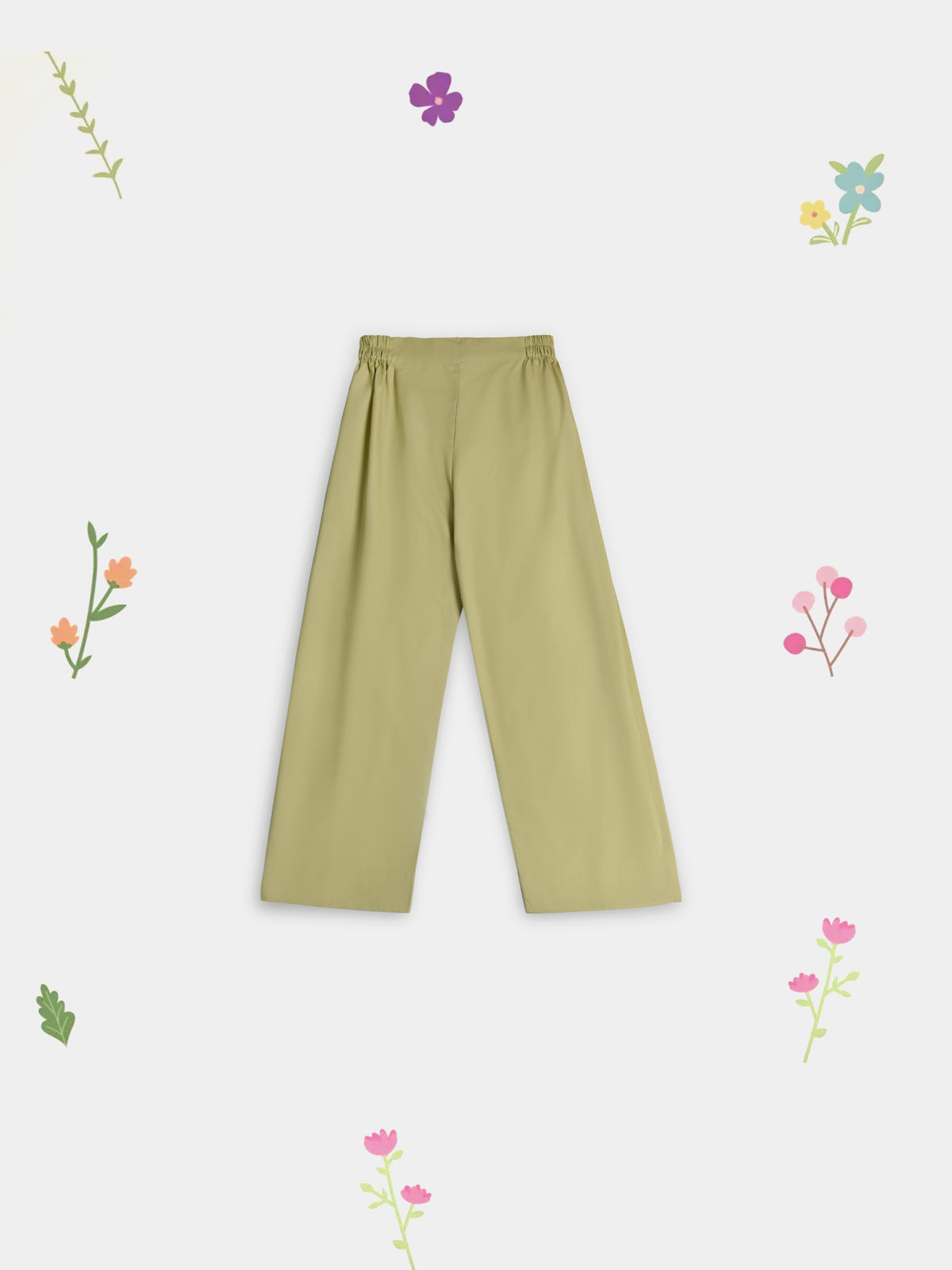 (Kids) 2 Piece - Embroidered Cambric Suit FKD-091