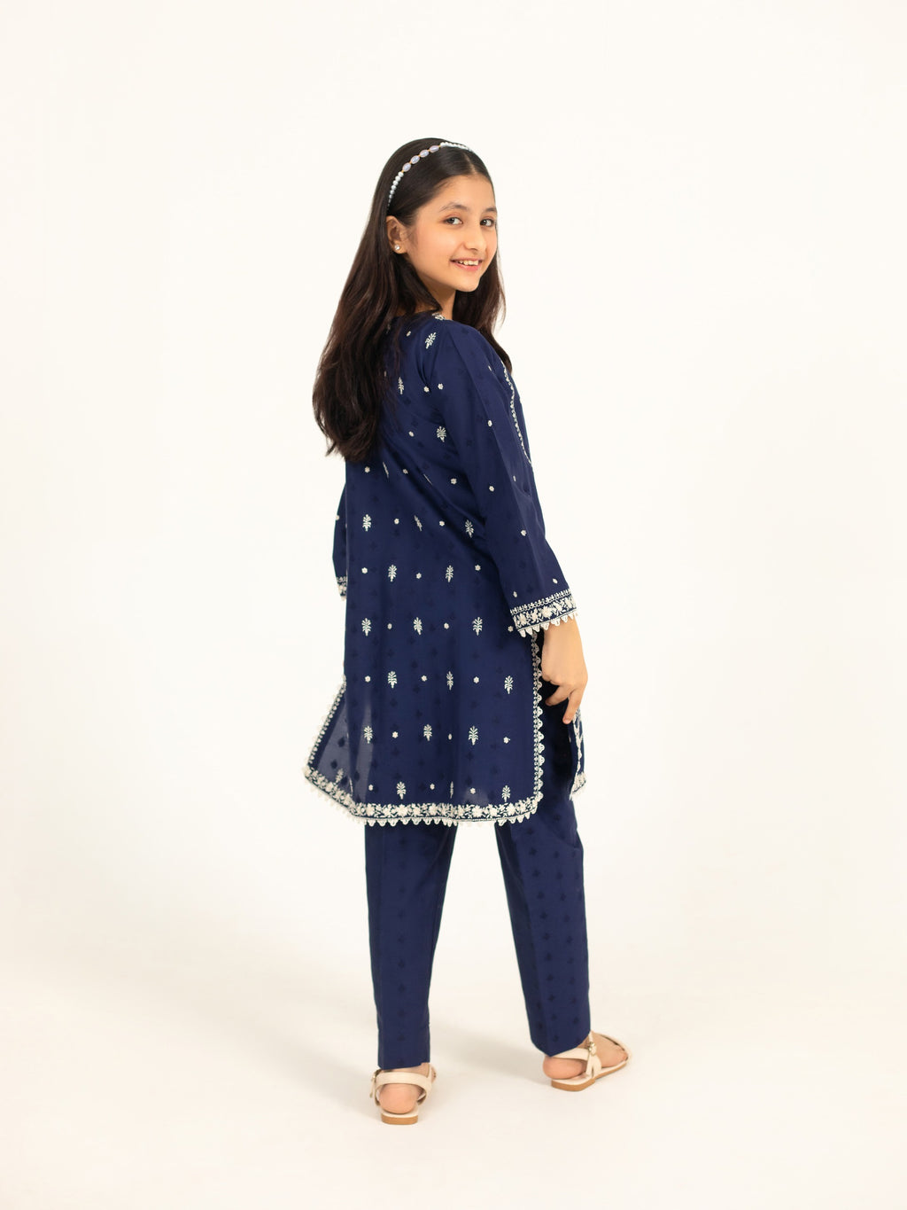 (Kids) 2 Piece - Embroidered Lawn Suit FKD-085