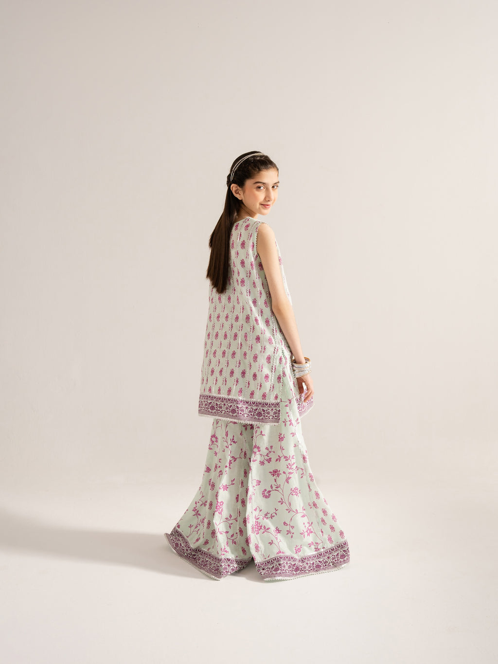 (Kids) - 2 Piece Digital Printed Lawn Suit FKD-032