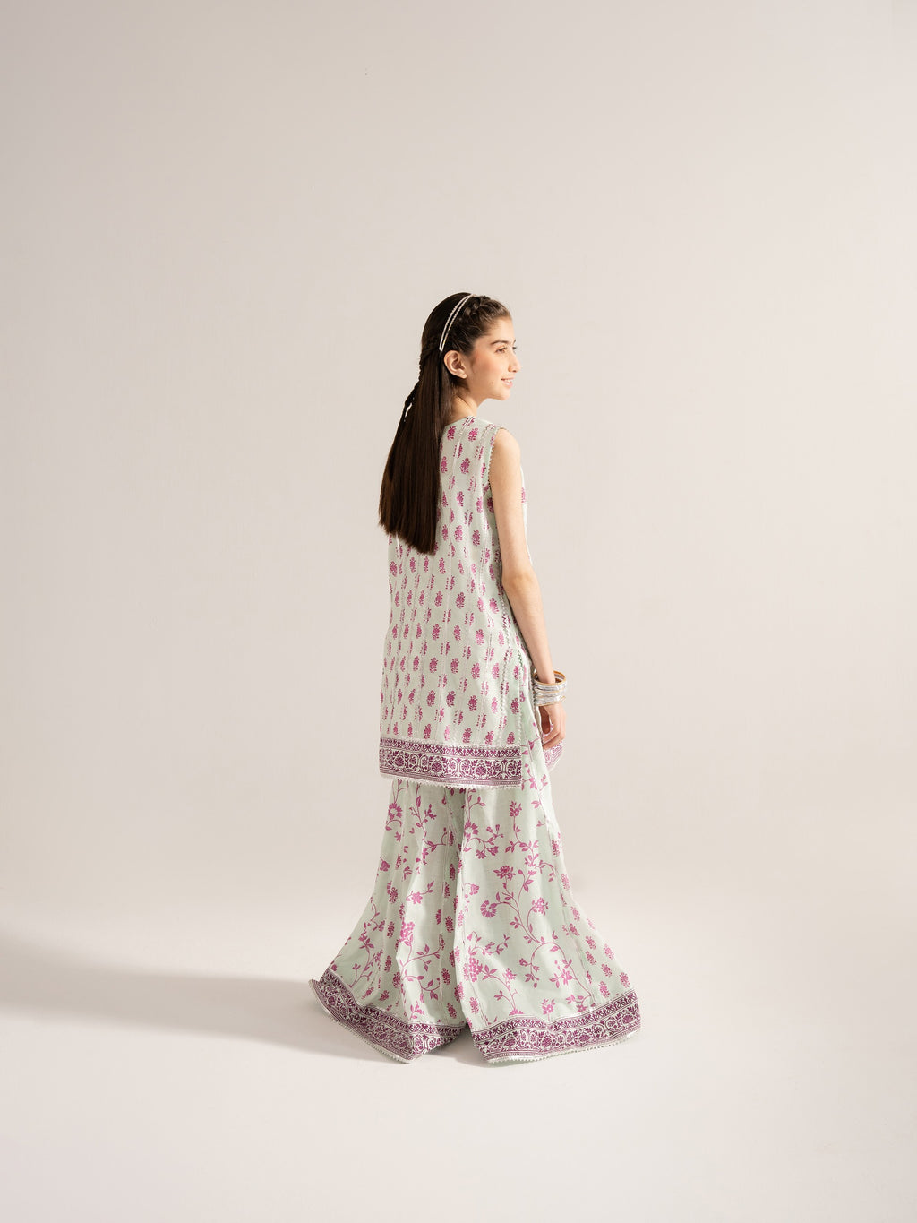 (Kids) - 2 Piece Digital Printed Lawn Suit FKD-032