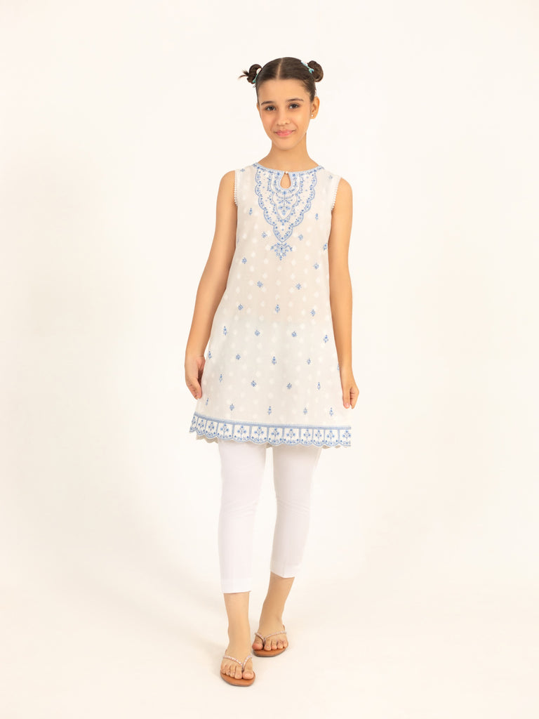 Agha Noor (Kids) 2 Piece - Embroidered Lawn Suit FKD-083, view 1