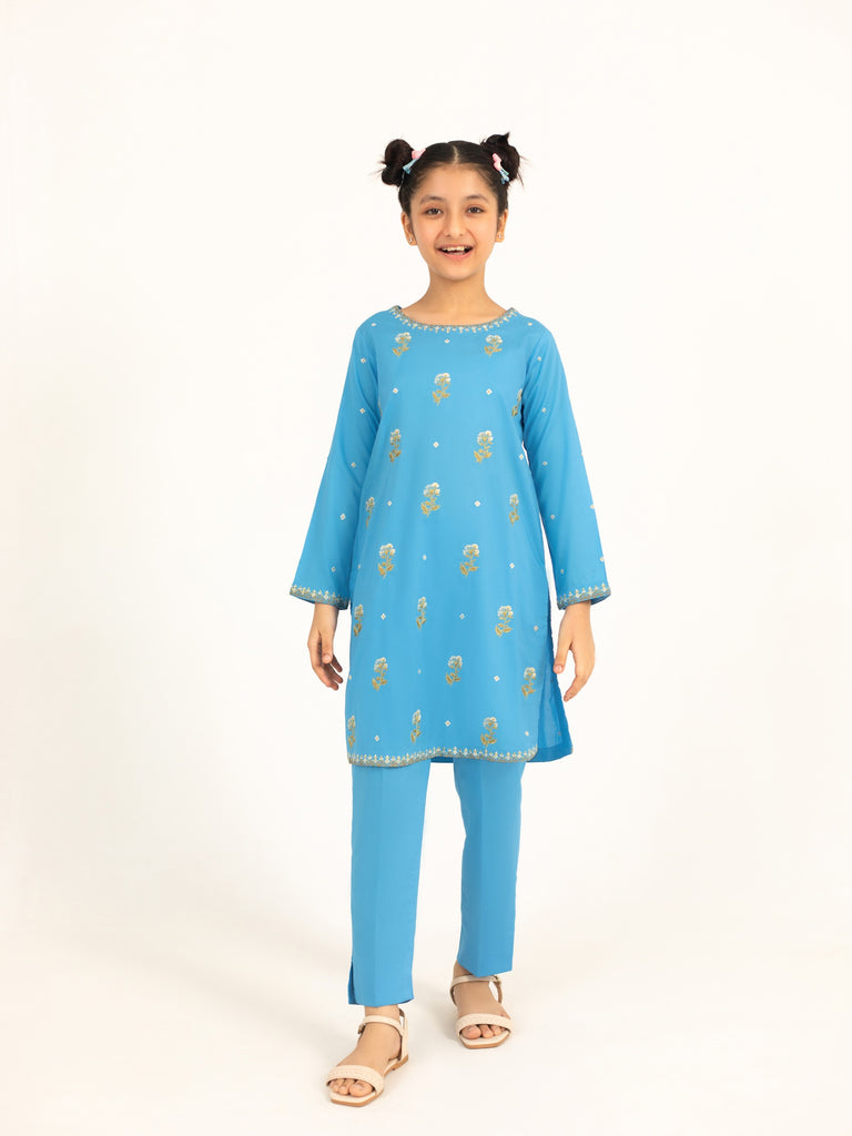 Agha Noor (Kids) 2 Piece - Embroidered Lawn Suit FKD-090, view 1