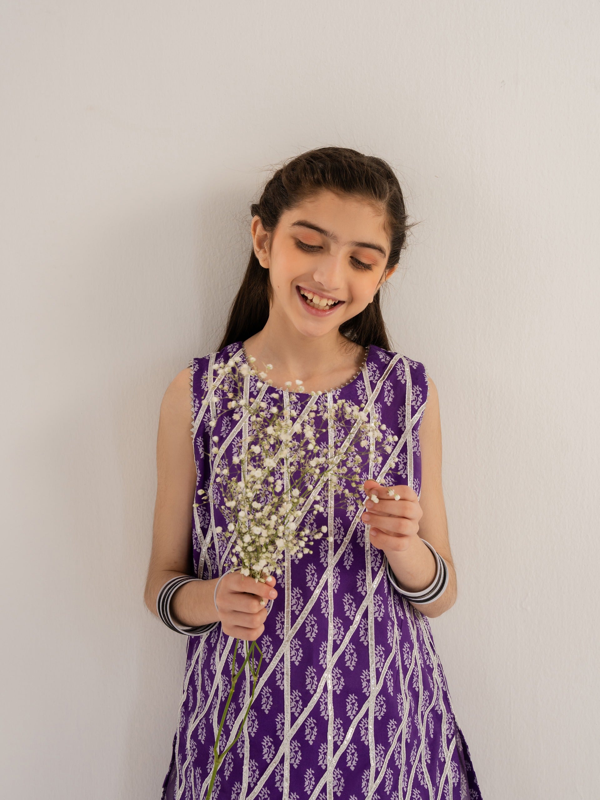 (Kids) - 2 Piece Digital Printed Lawn Suit FKD-030 Secondary image